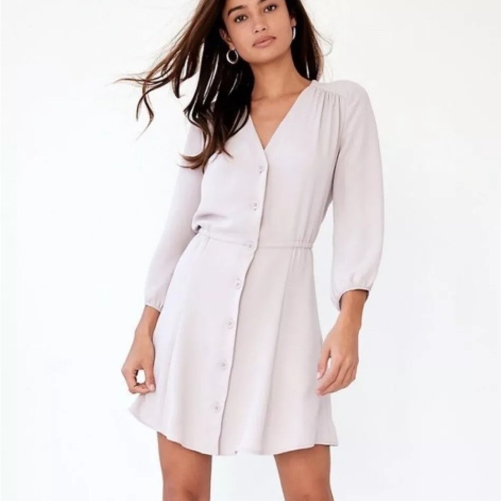 NWT Aritzia Babaton day dress in white size XS button up